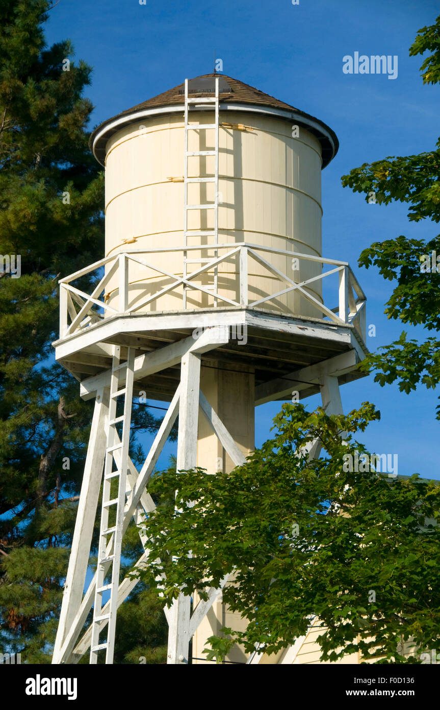 Torre d'acqua, pozzi nazionali di ricerca di estuario Riserva, Maine Foto Stock