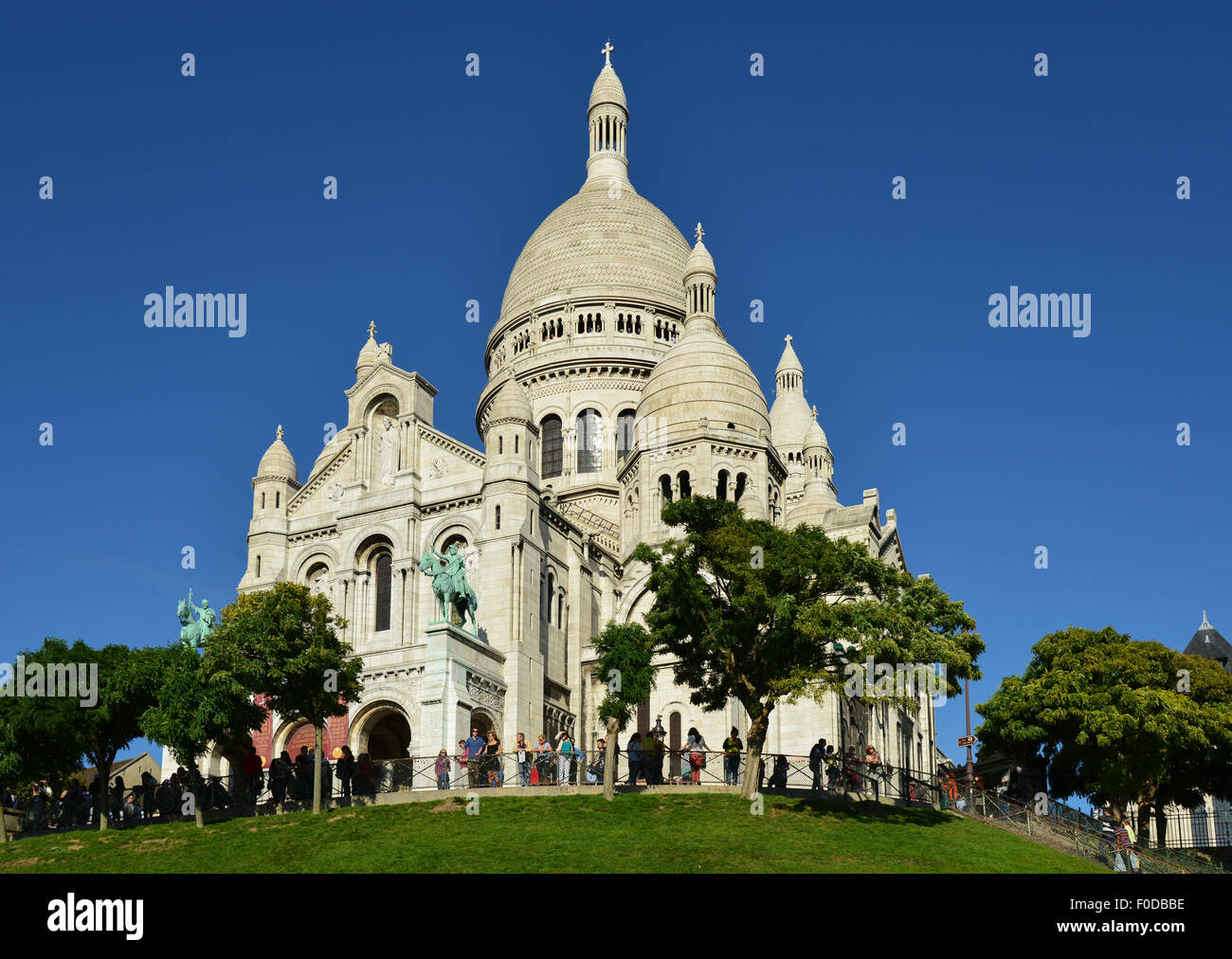 Cattedrale Sacre Coeur, Montmartre, Parigi, Île-de-France, Francia Foto Stock