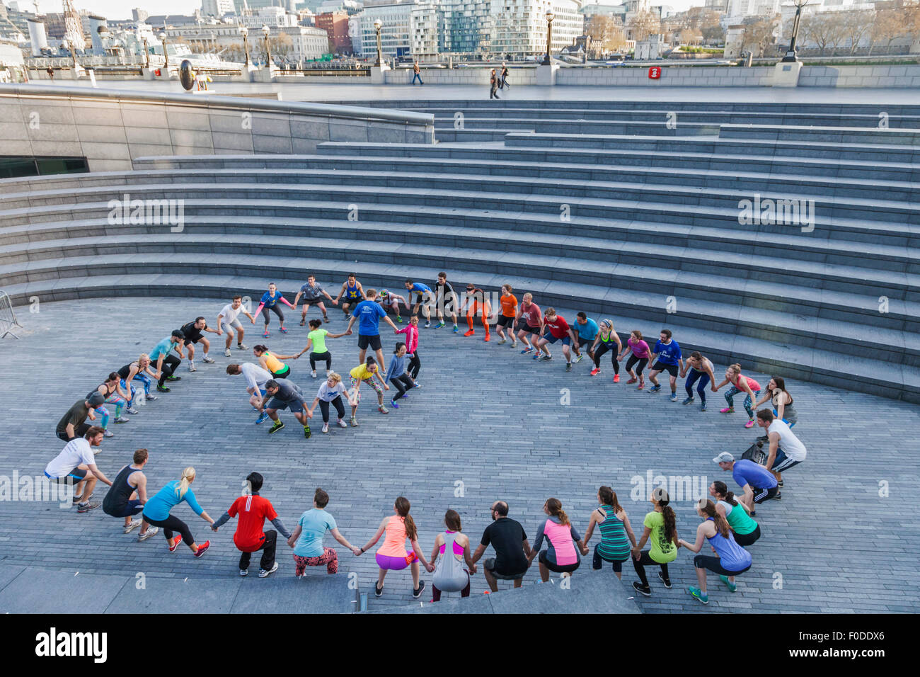 Inghilterra, Londra, Outdoor Classe Fitness Foto Stock