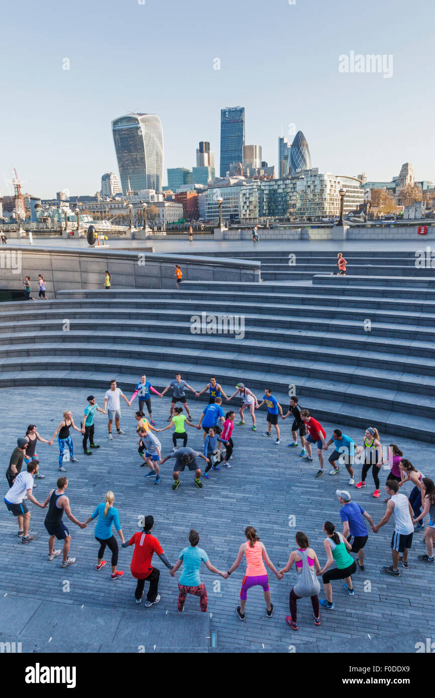 Inghilterra, Londra, Outdoor Classe Fitness Foto Stock