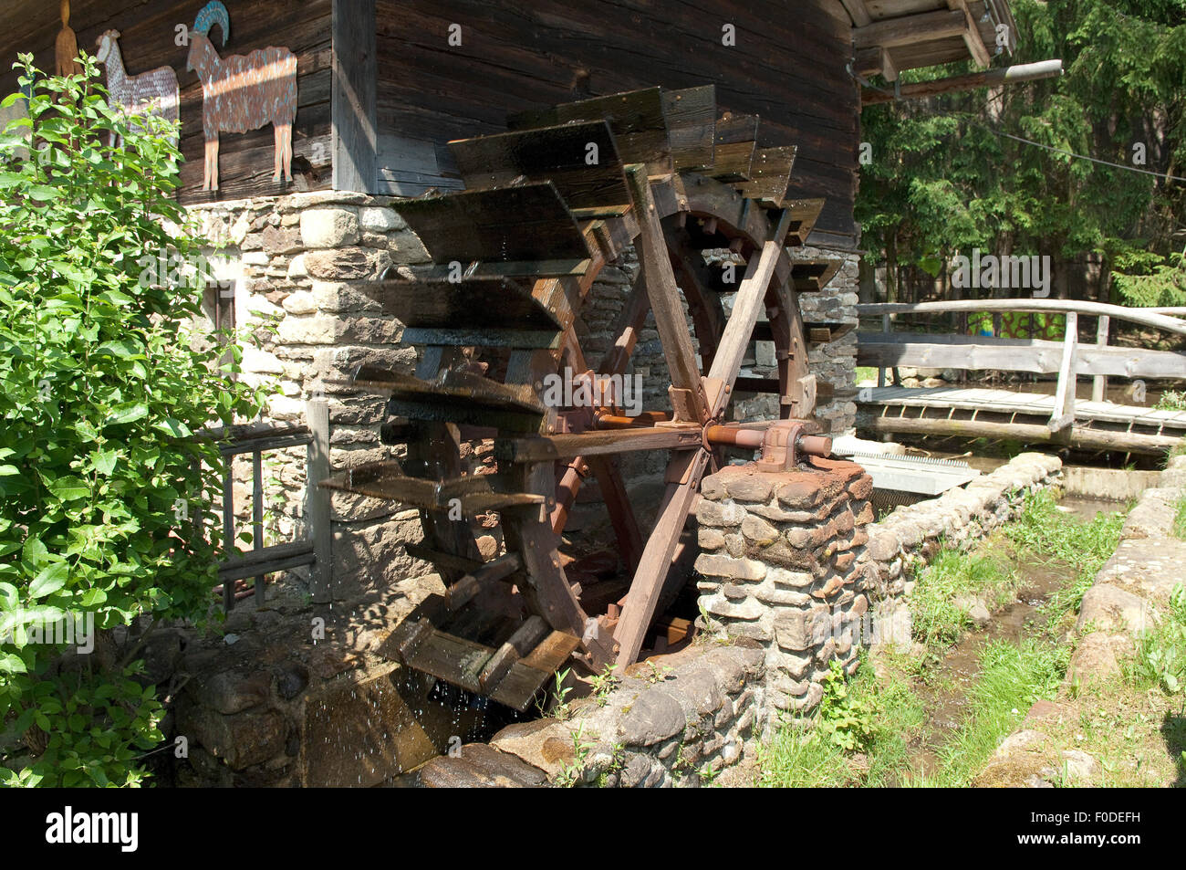 Muehlenrad, Muehle, Wassermuehle, Foto Stock