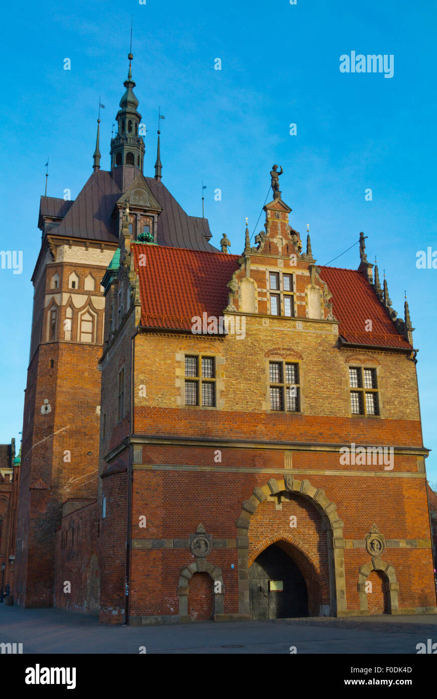 Przedbramie, Camera di Tortura e la parete della prigione, alloggiamento Muzeum Bursztynu, Amber Museum, Targ Weglowy, Gdansk, Polonia Foto Stock