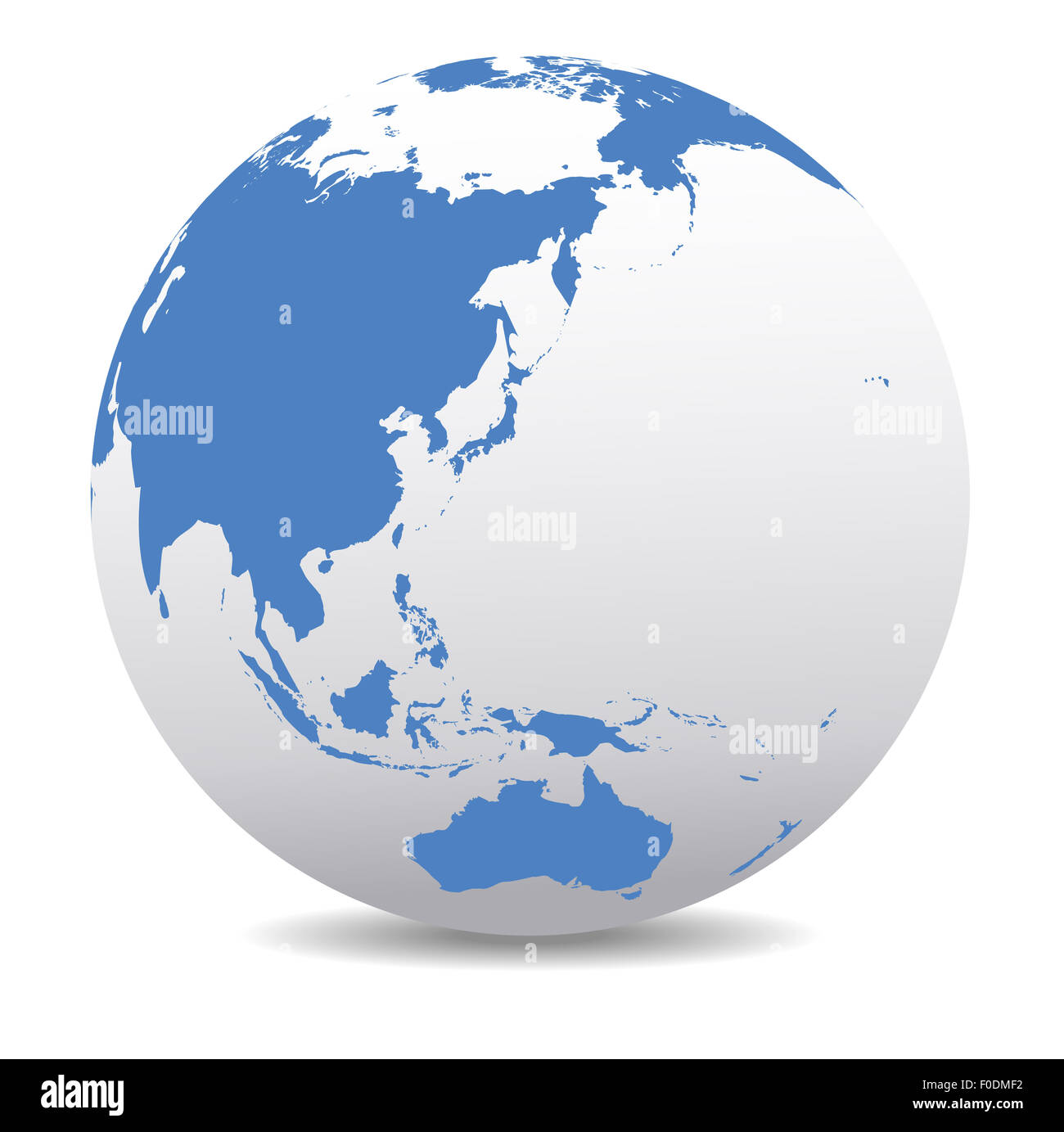 Cina, Giappone, Malaysia, Thailandia, Indonesia, Australia, Mondo Globale Foto Stock