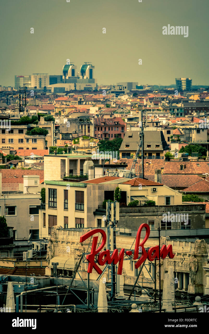 Vista dal tetto del Duomo di Milano. Milano. Italia Foto Stock