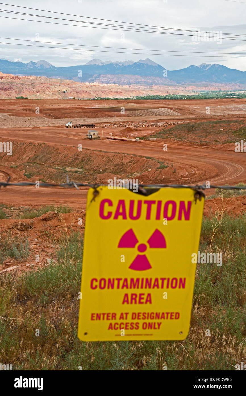 Moab Utah - uranio radioattivo pulitura del recupero. Foto Stock