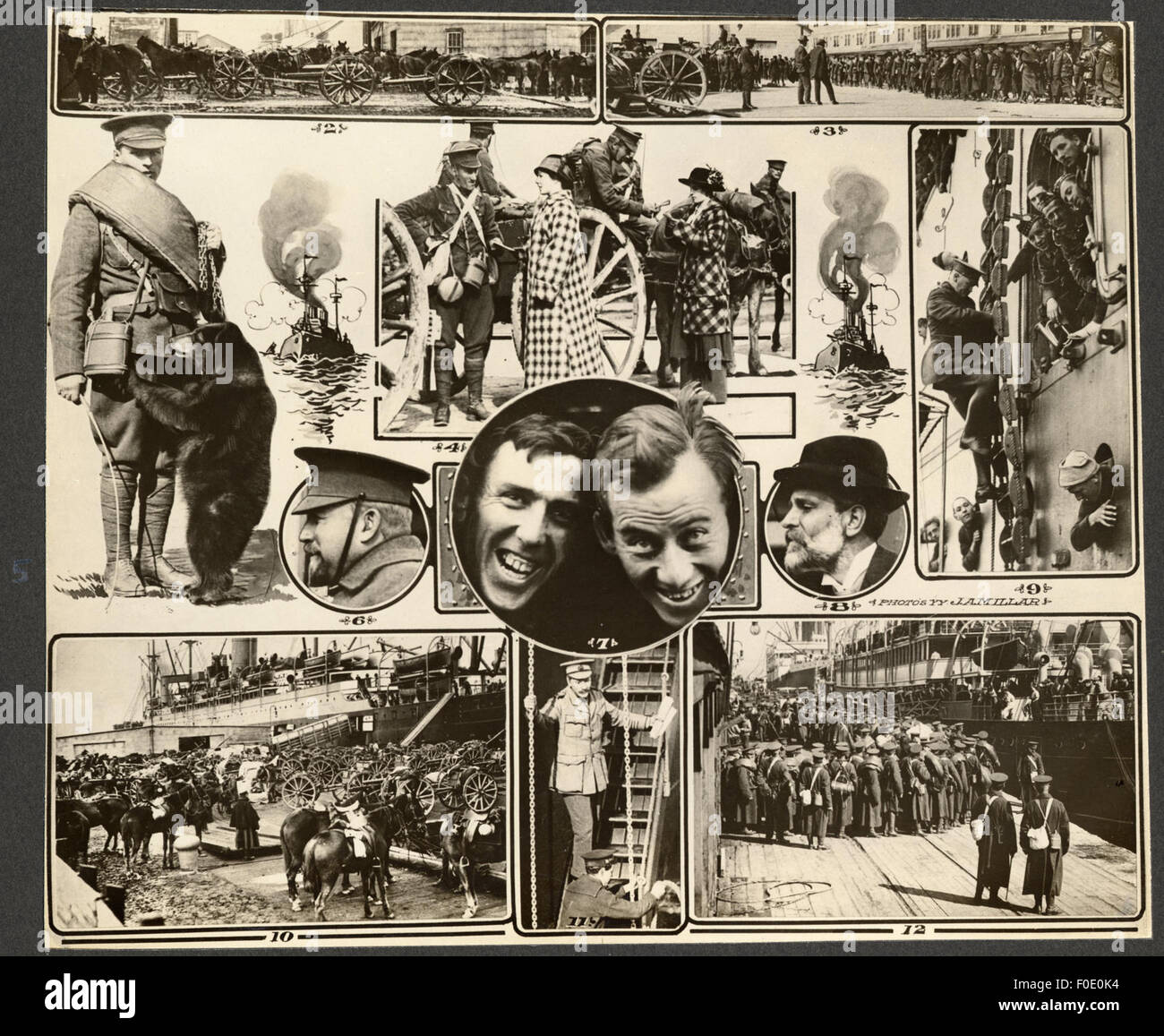 Questo composto di undici fotografie è stato presentato al Montreal Daily Star il 17 ottobre. Fornisce un'istantanea visiva di eventi o storie che vengono segnalati in quel momento, mostrando diverse prospettive su momenti significativi. Foto Stock