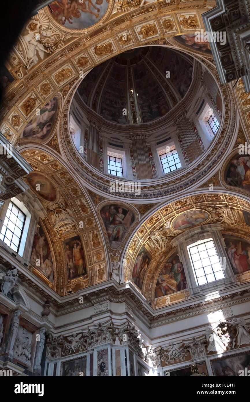 Gian Lorenzo Bernini sepolto nella cripta di famiglia nella chiesa di Santa Maria maggiore, Roma, Italia. Foto Stock