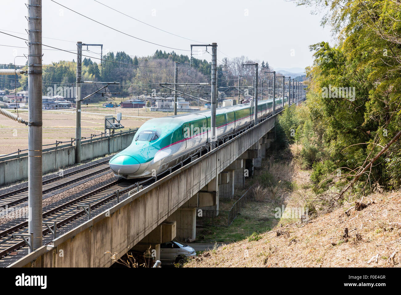 Tohoku bullet train in Giappone Foto Stock