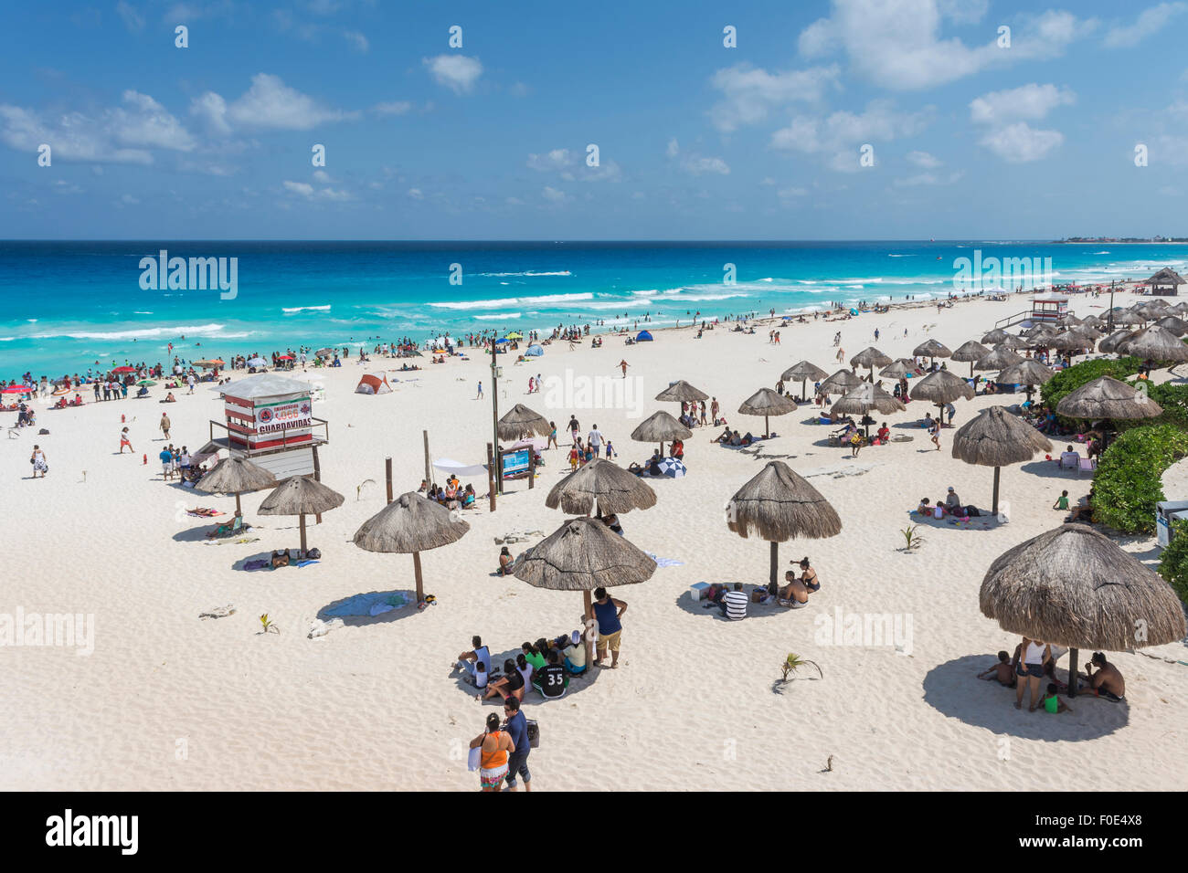 Spiaggia di Cancun in Messico Foto Stock