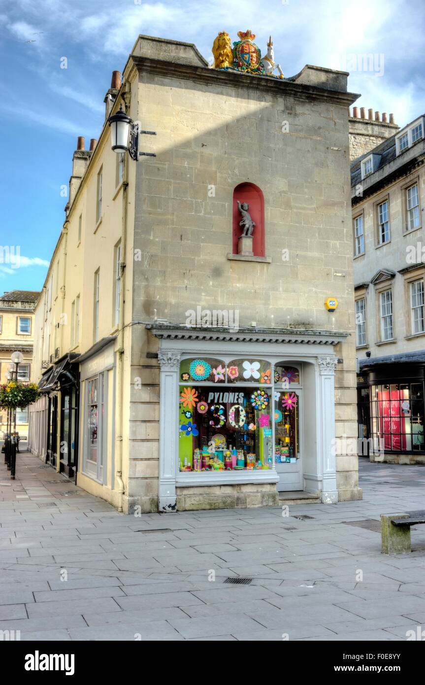 Città di Bath Inghilterra Market Place Foto Stock