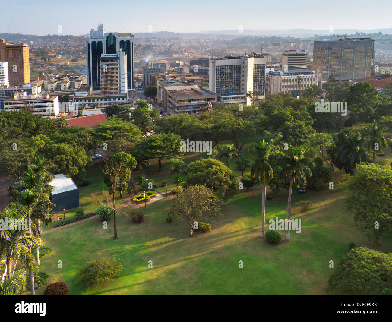 In Uganda, Kampala skyline della città Foto Stock