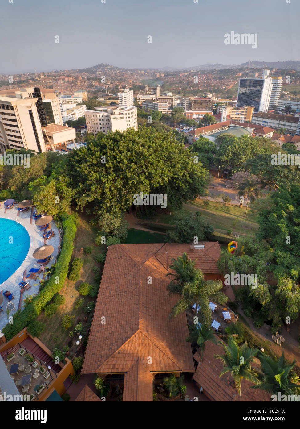 In Uganda, Kampala skyline della città Foto Stock