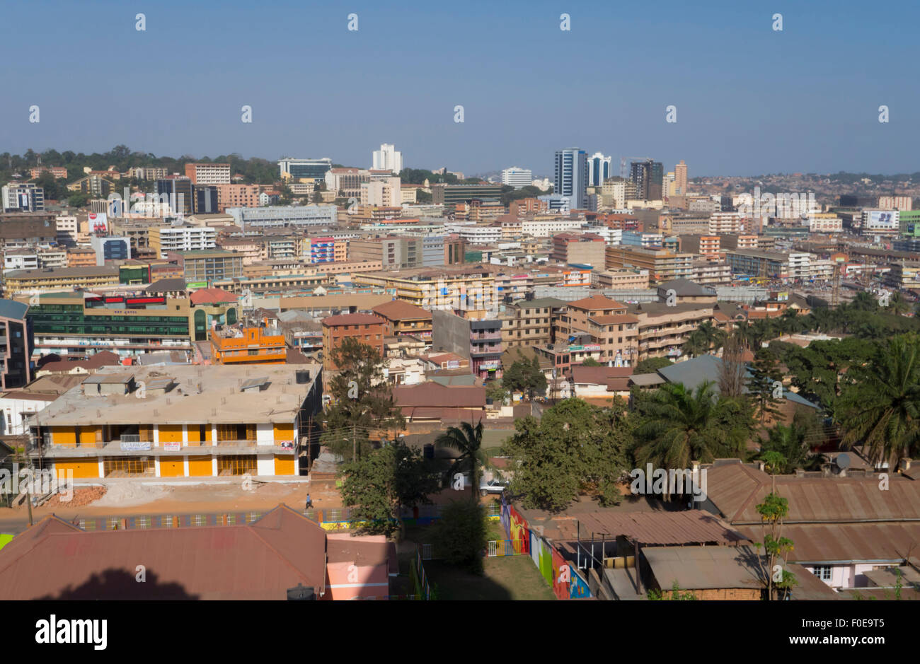 In Uganda, Kampala skyline della città Foto Stock