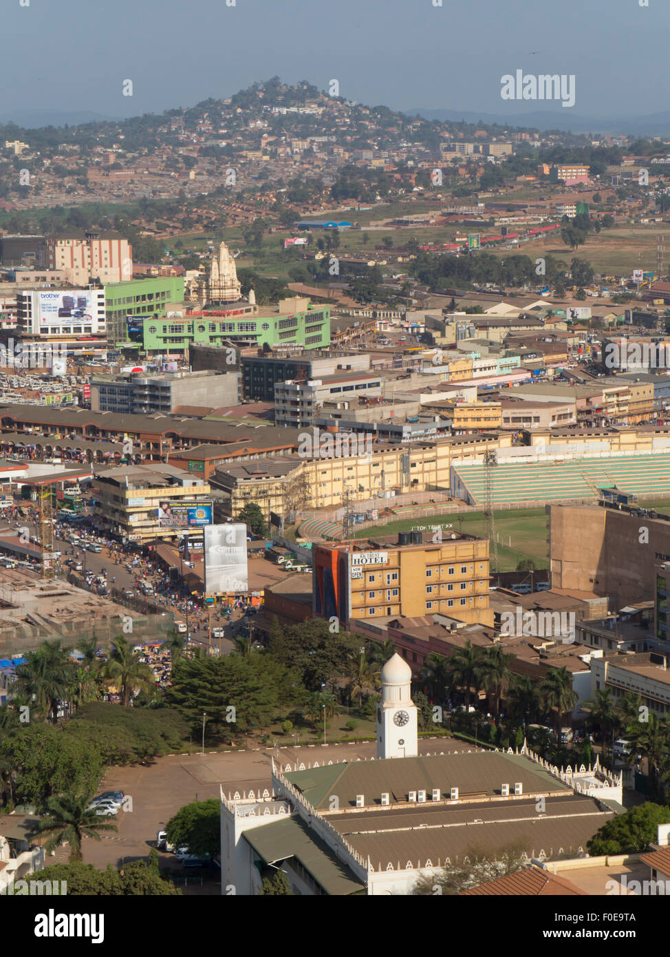 In Uganda, Kampala skyline della città Foto Stock