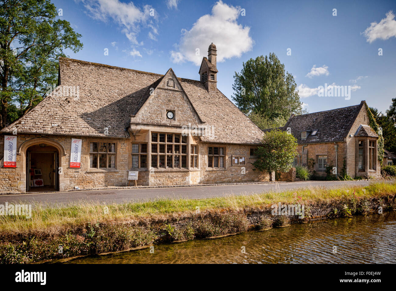 Village Hall in Lower Slaughter, nel Gloucestershire. Foto Stock