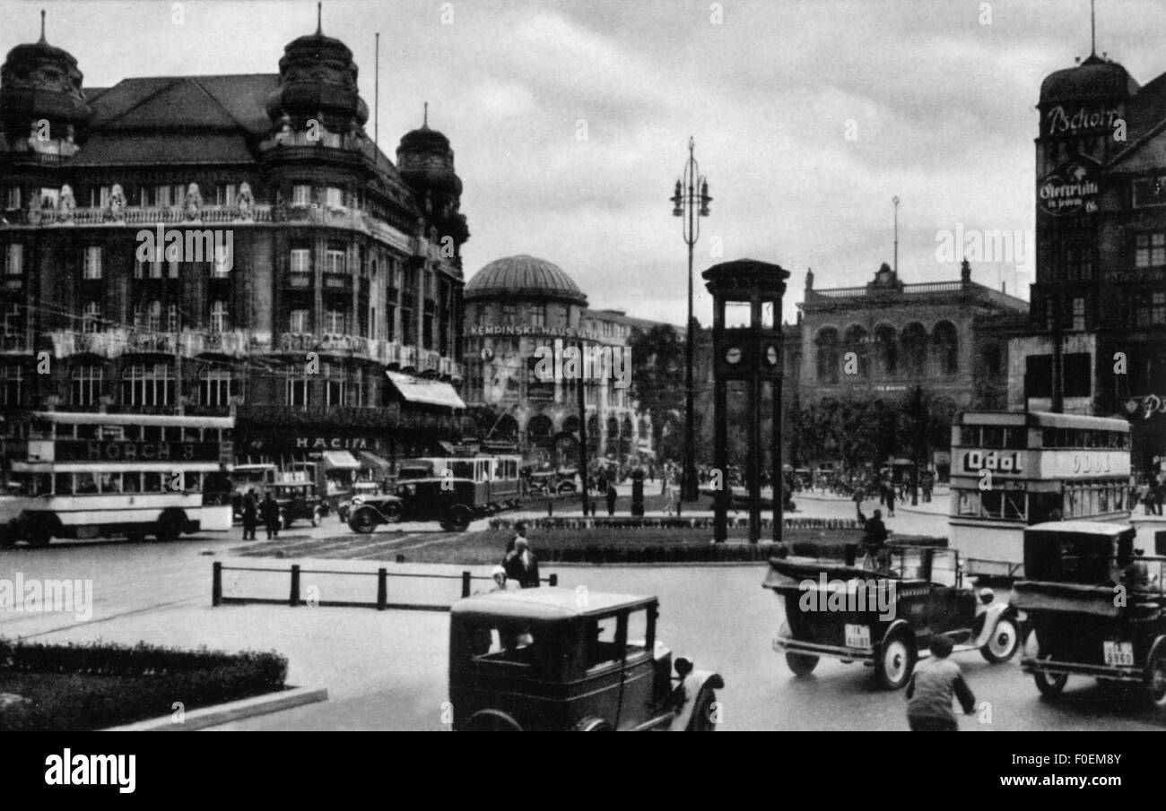 Geografia / viaggio, germania, Berlino, piazze, Potsdamer Platz, cartolina fotografica, 1920, diritti aggiuntivi-clearences-non disponibile Foto Stock