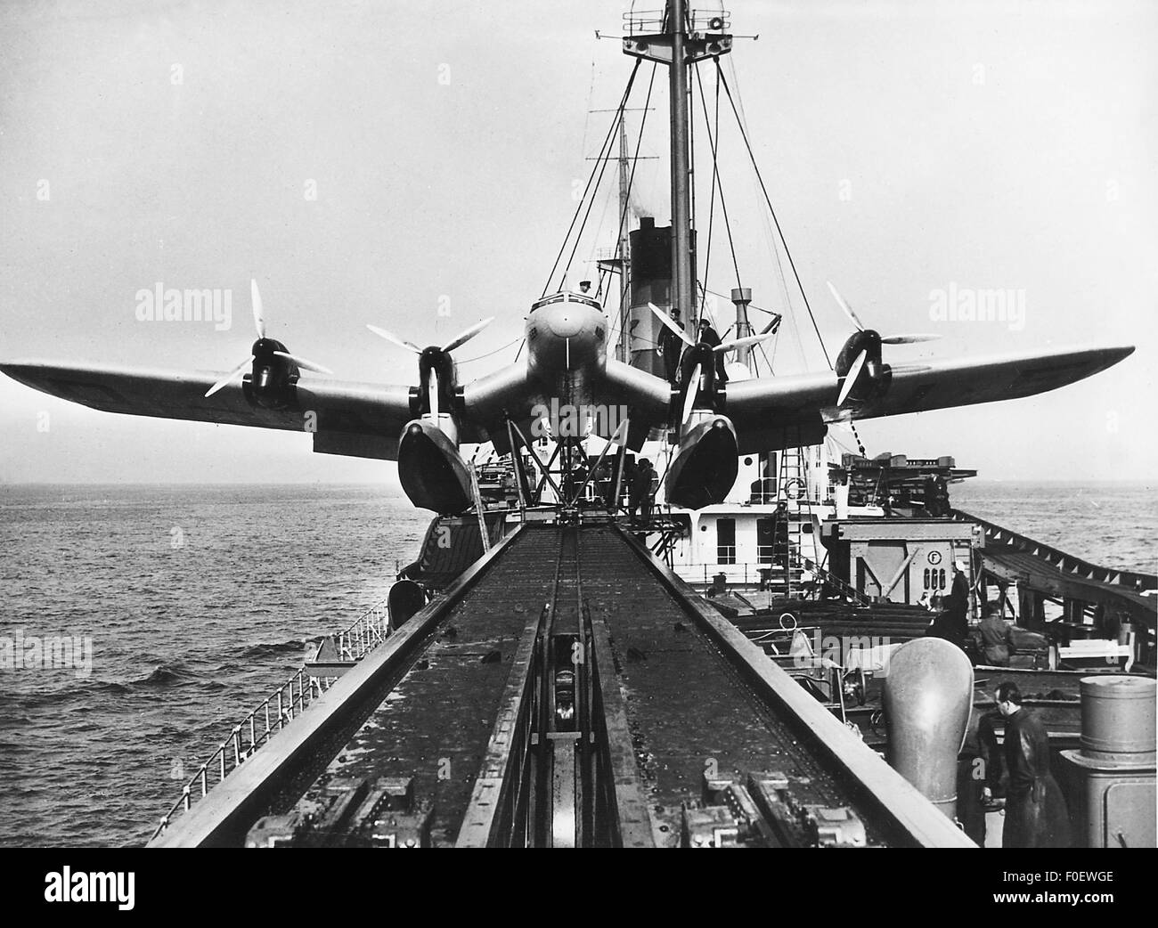 Trasporto / trasporto, aviazione, aereo, idrovolante a quattro motore ha 139 sulla struttura di catapulta della base navale di nuoto 'Schwabenland', 1930, , diritti aggiuntivi-clearences-non disponibile Foto Stock