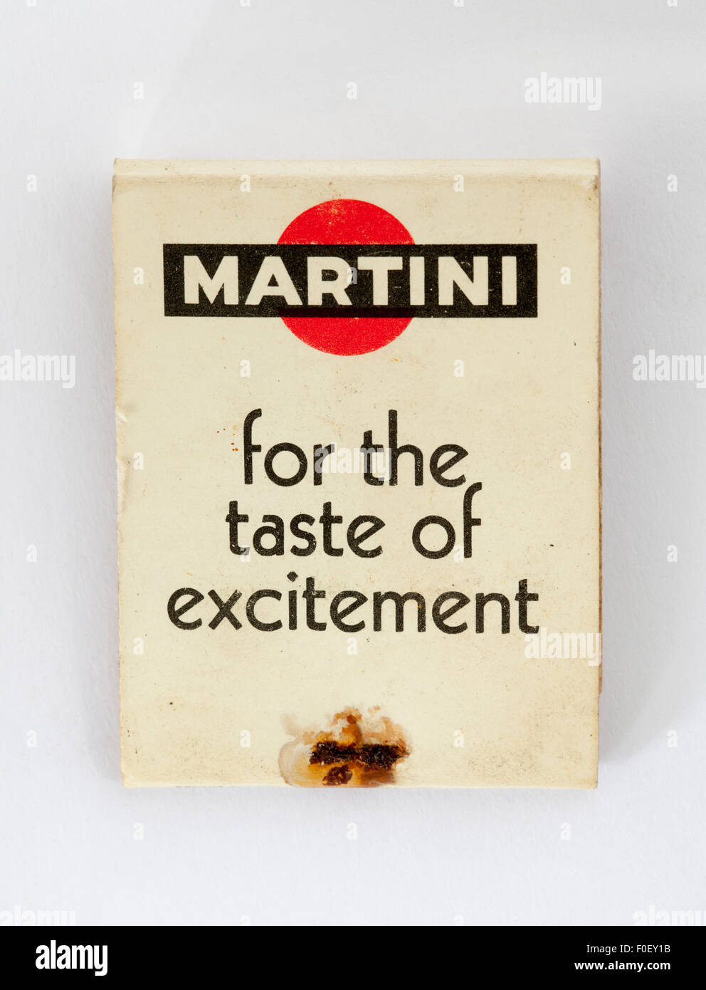 Vintage pubblicità Matchbook Martini Foto Stock