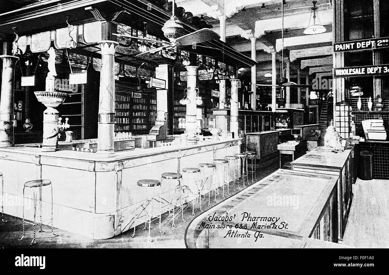 Gastronomia, locande, Sodabar, vista interna, circa 1886, diritti-aggiuntivi-clearences-non disponibile Foto Stock