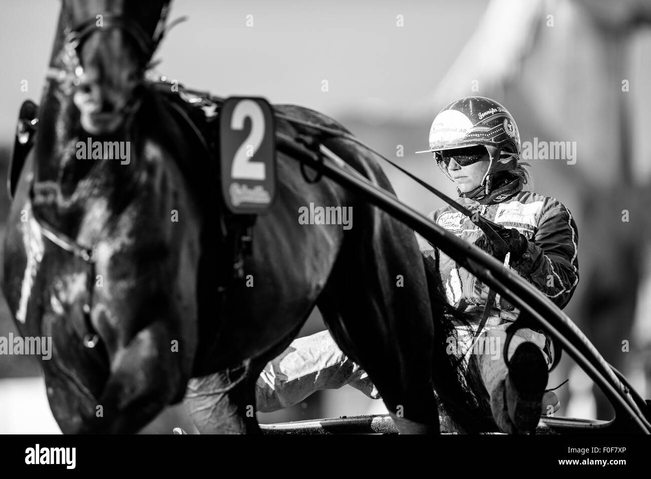 Cablaggio race driver Jennifer Tillman Foto Stock