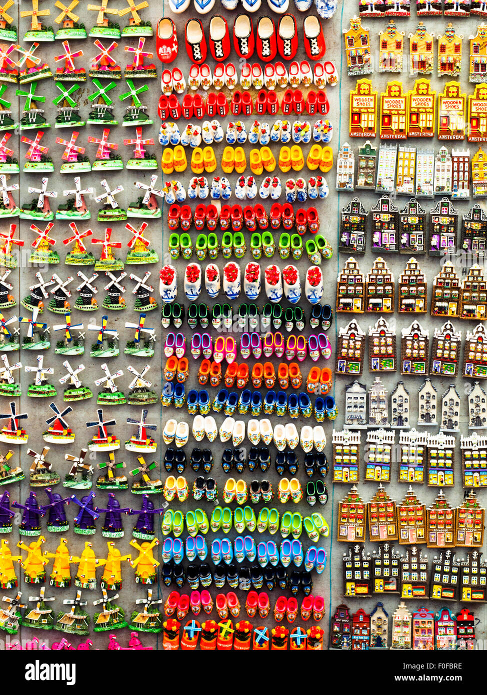 Magneti per il frigo souvenirs - Amsterdam, Paesi Bassi Foto Stock