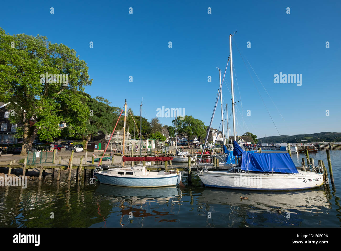 Waterhead, Ambleside, Lake Winderemere, nel distretto del lago, Cumbria, Regno Unito Foto Stock