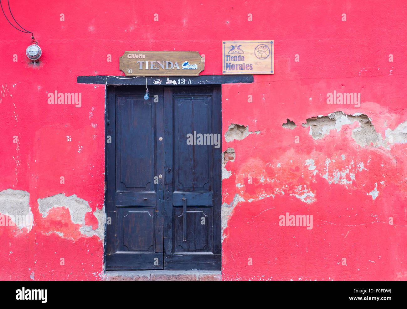 Dettagli architettonici in Antigua, Guatemala Foto Stock