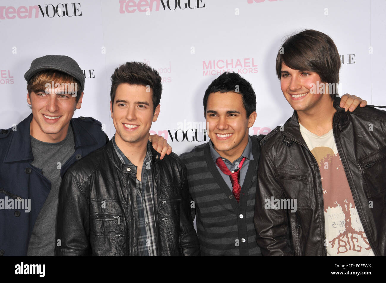 LOS ANGELES, CA - Ottobre 1, 2010: Big Time Rush all'ottava edizione di  Teen Vogue Young Hollywood Party in partnership con Michael Kors a  Paramount Studios di Hollywood Foto stock - Alamy