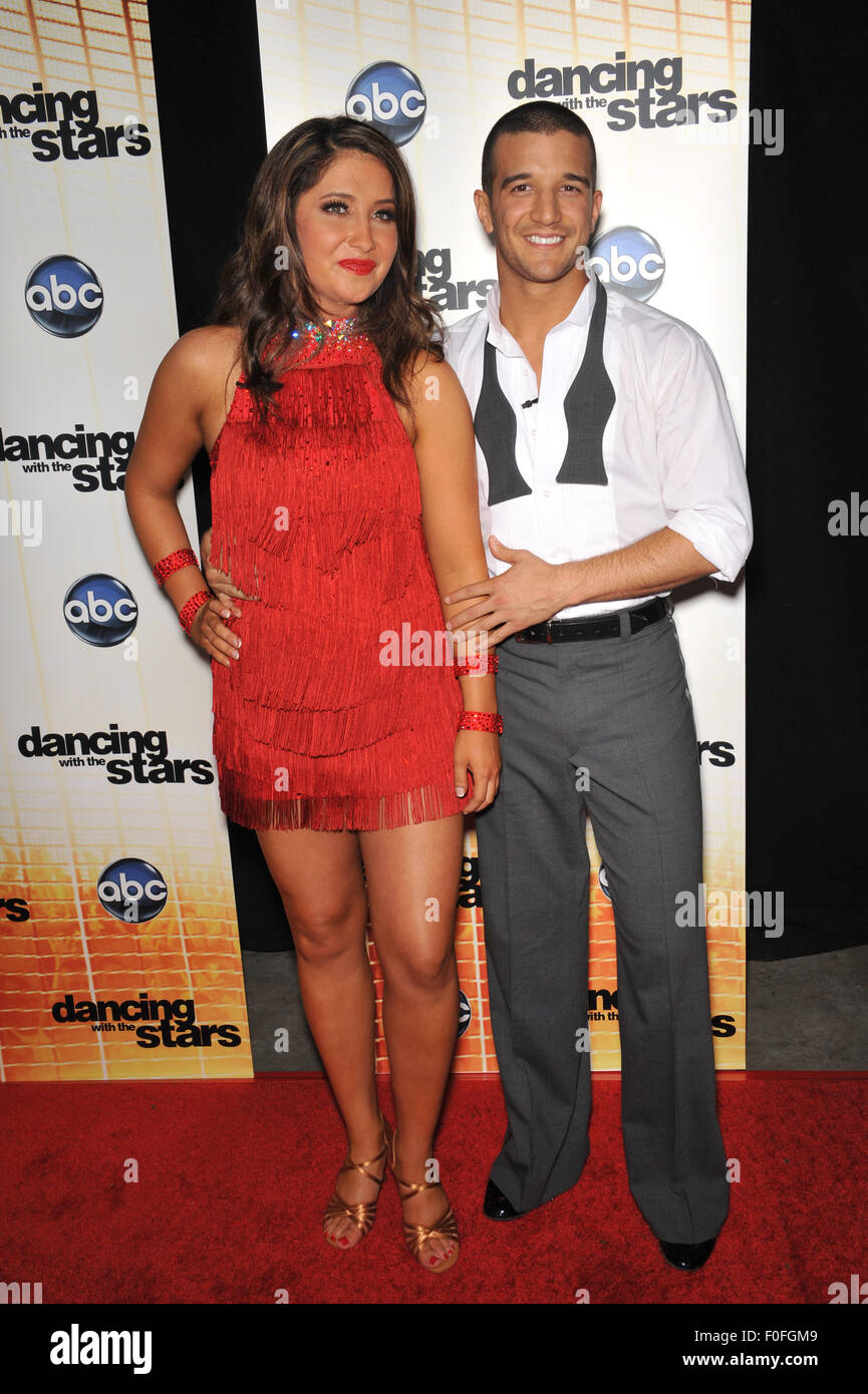 LOS ANGELES, CA - 20 settembre 2010: Bristol Palin (figlia di Sarah Palin) & Mark Ballas a stagione 11 premiere di ABC Ballando con le stelle a CBS Televisione città di Los Angeles. Foto Stock