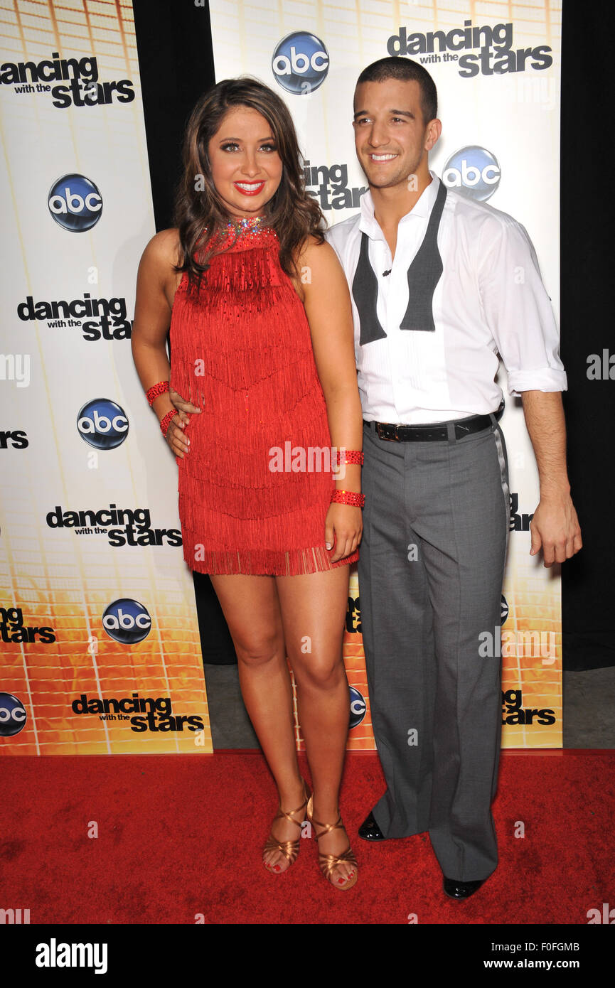 LOS ANGELES, CA - 20 settembre 2010: Bristol Palin (figlia di Sarah Palin) & Mark Ballas a stagione 11 premiere di ABC Ballando con le stelle a CBS Televisione città di Los Angeles. Foto Stock