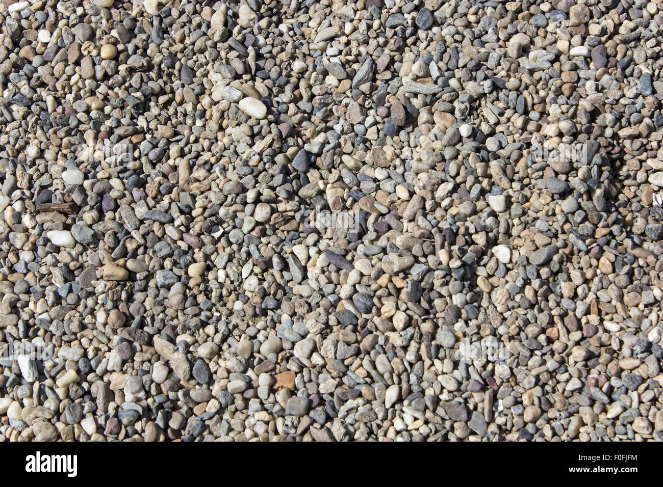 La ghiaia sulla spiaggia - sfondi . Foto Stock