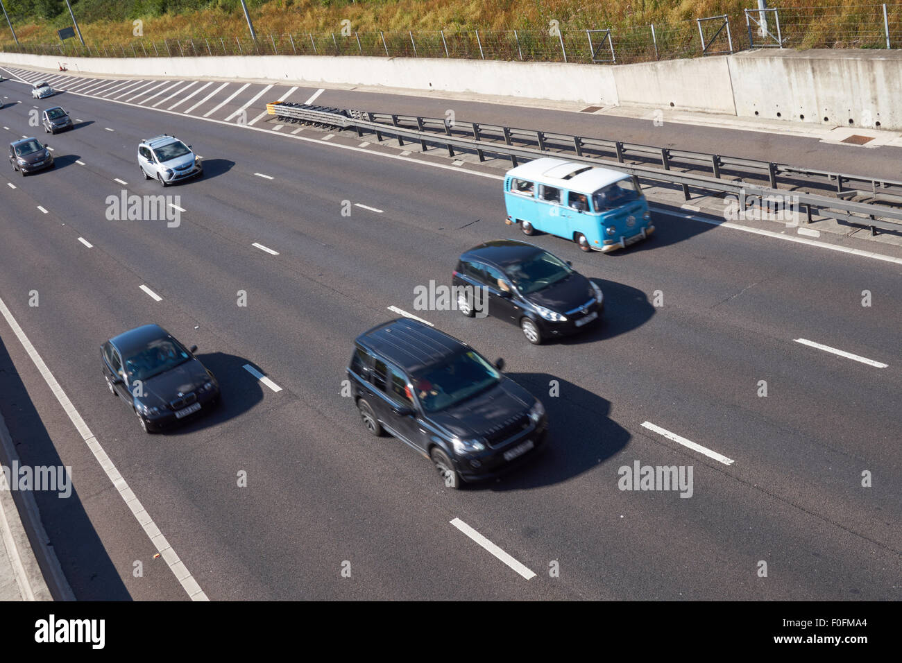 M25 Autostrada in London Essex England Regno Unito Regno Unito Foto Stock