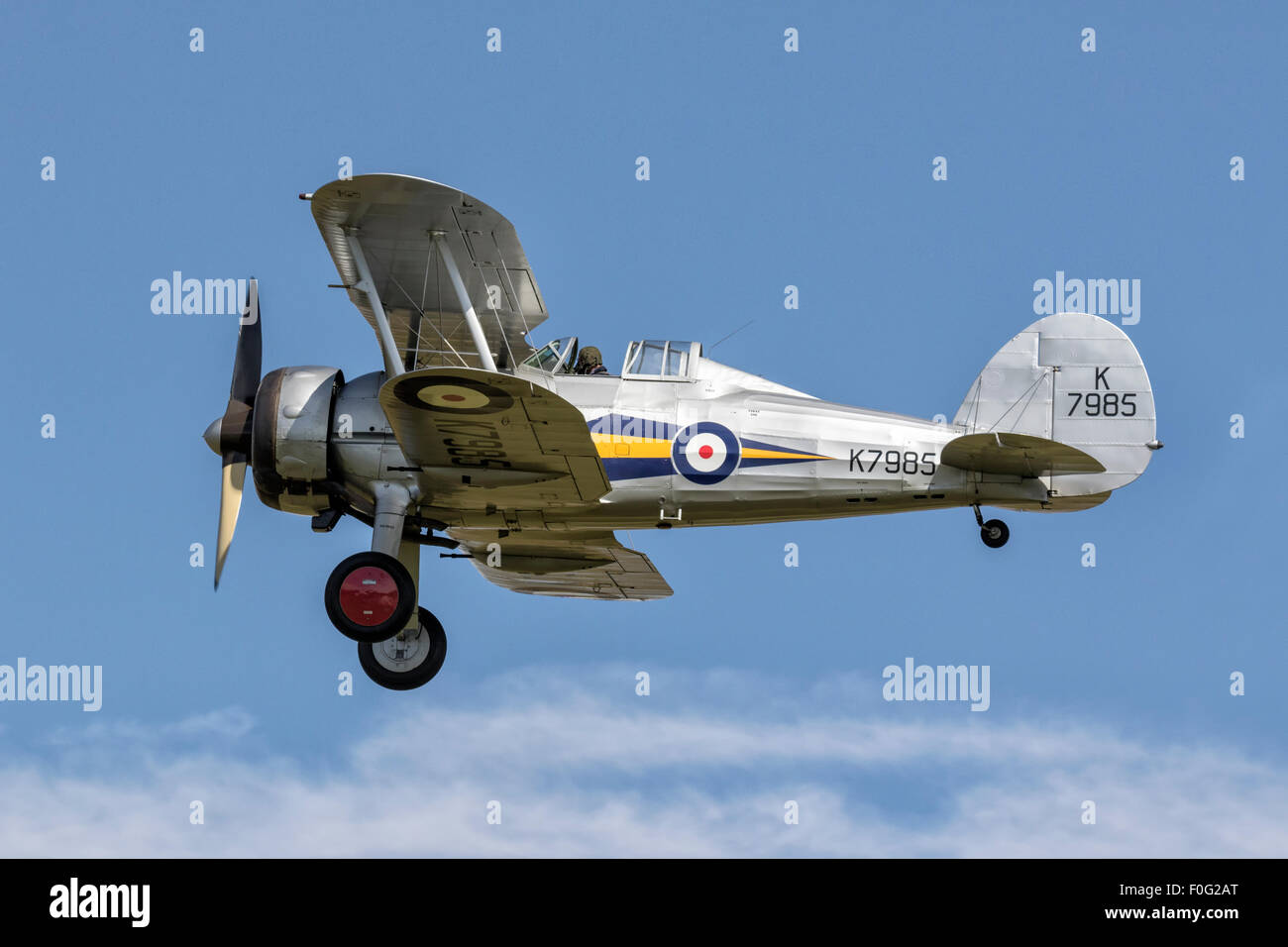 Gloster Gladiator classic WW2 bi-plane fighter Foto Stock