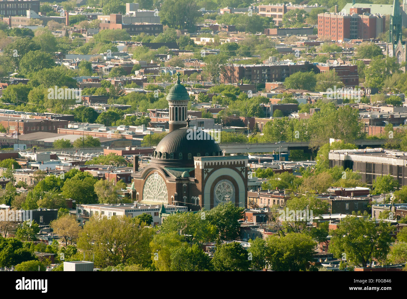 Di San Michele e la chiesa di San Antonio - Montreal - Canada Foto Stock