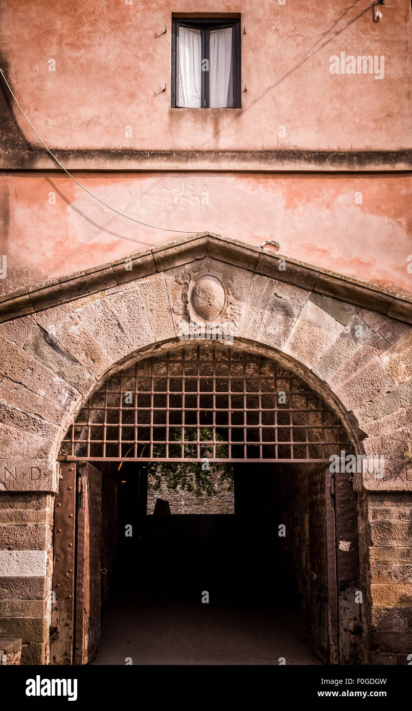 Antico porto romano di entrata per Lucca, Toscana. Italia Foto Stock