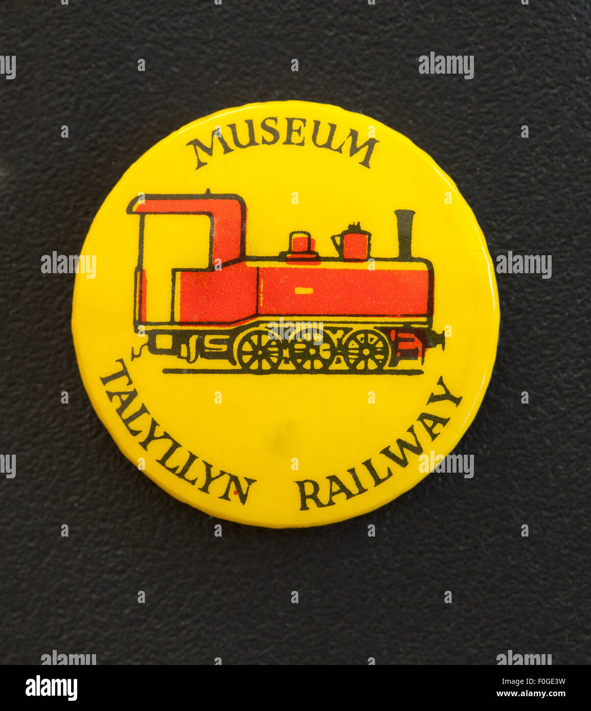Vintage il pulsante Pin Distintivo pubblicità Talyllyn Railway Museum Foto Stock