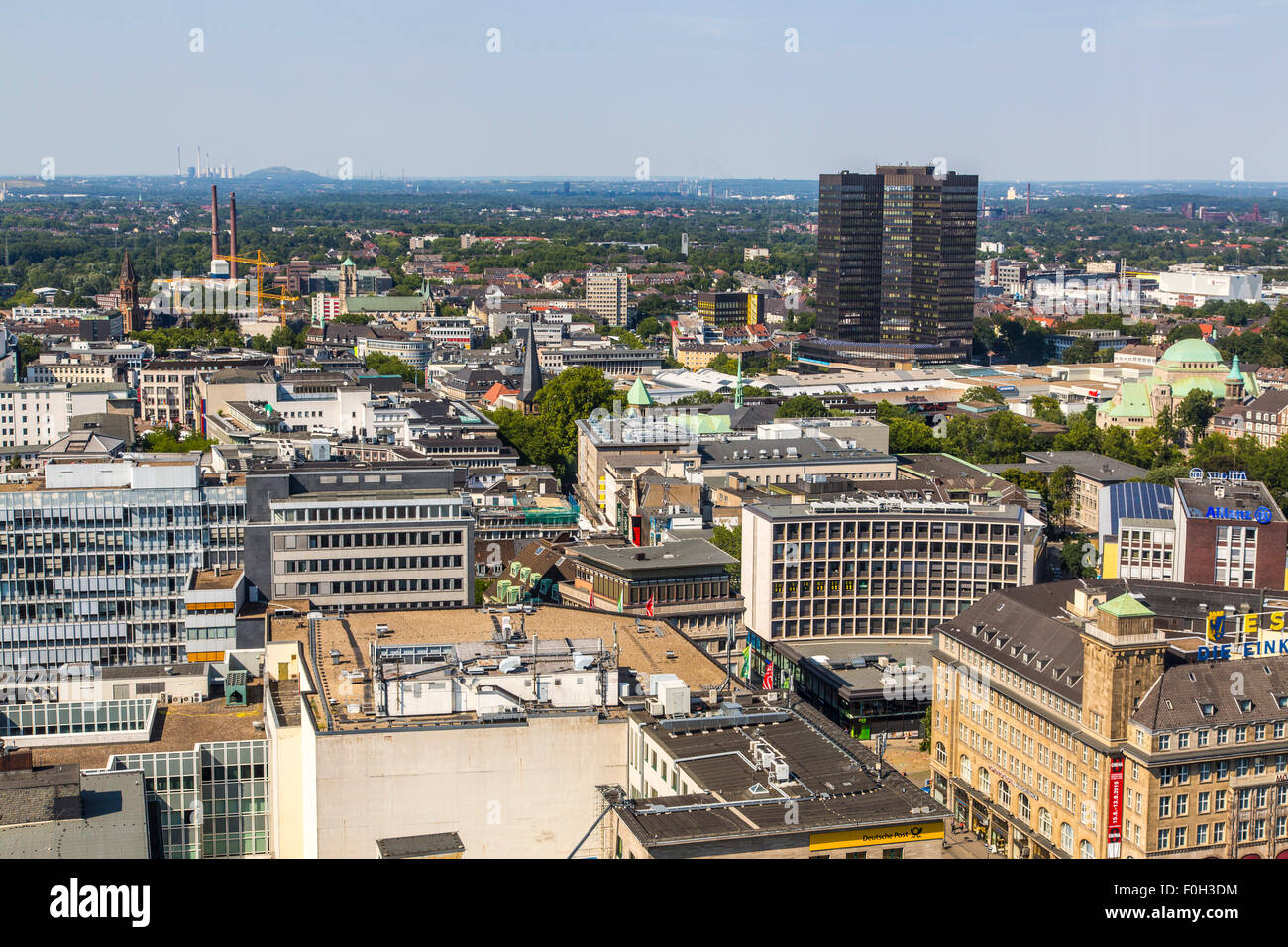 Città di Essen, Germania, centro città, quartiere degli affari, Foto Stock
