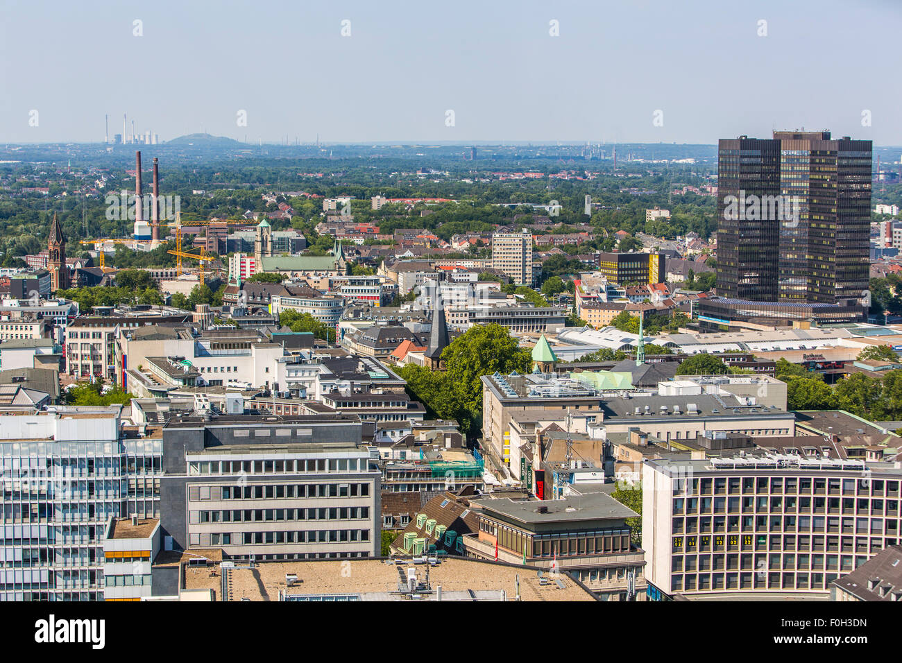 Città di Essen, Germania, centro città, quartiere degli affari, Foto Stock