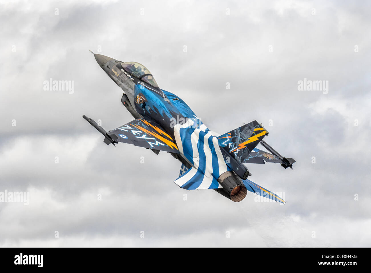 General Dynamics F16 Fighting Falcon del Greco Air force Foto Stock