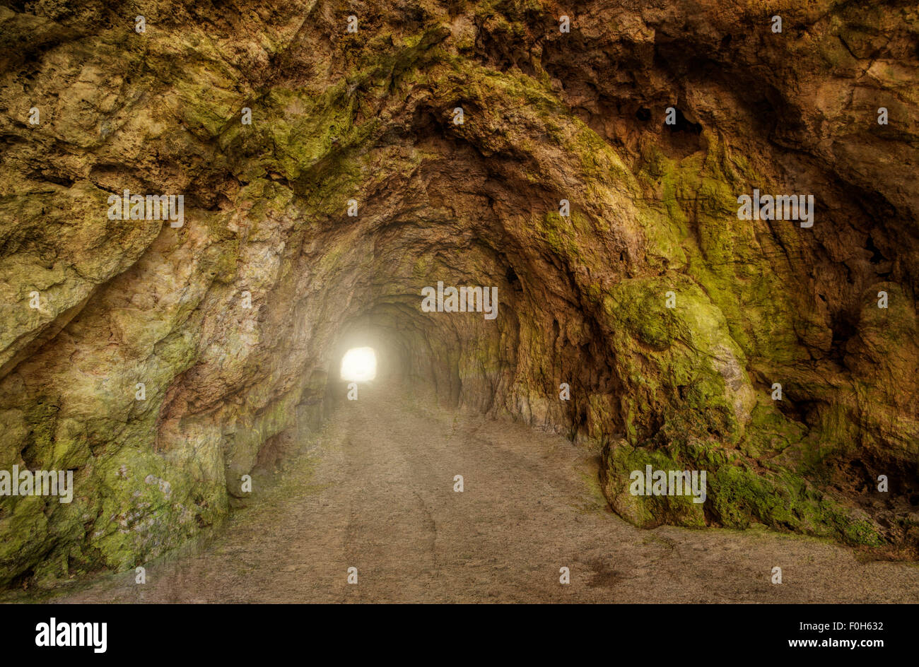 In una caverna sotterranea Foto Stock