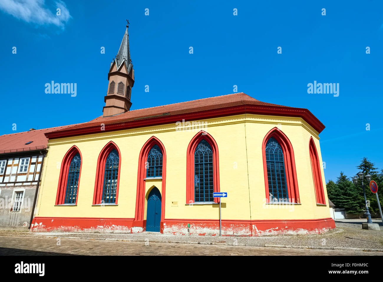 Chiesa Landkirche Lieberose, Brandeburgo, Germania Foto Stock