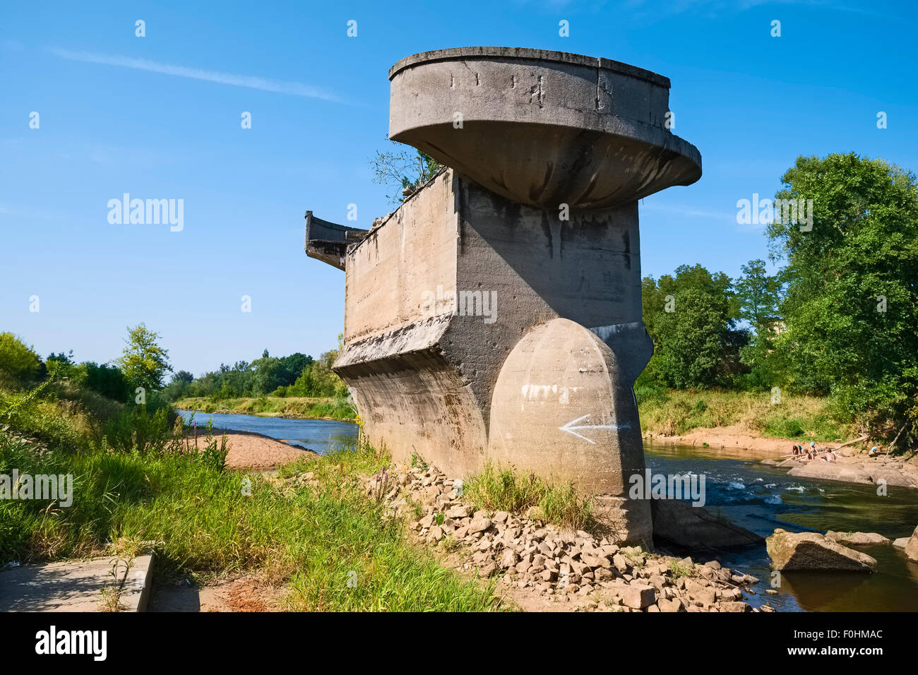 Ex Northbridge a Guben, Brandeburgo, Germania Foto Stock