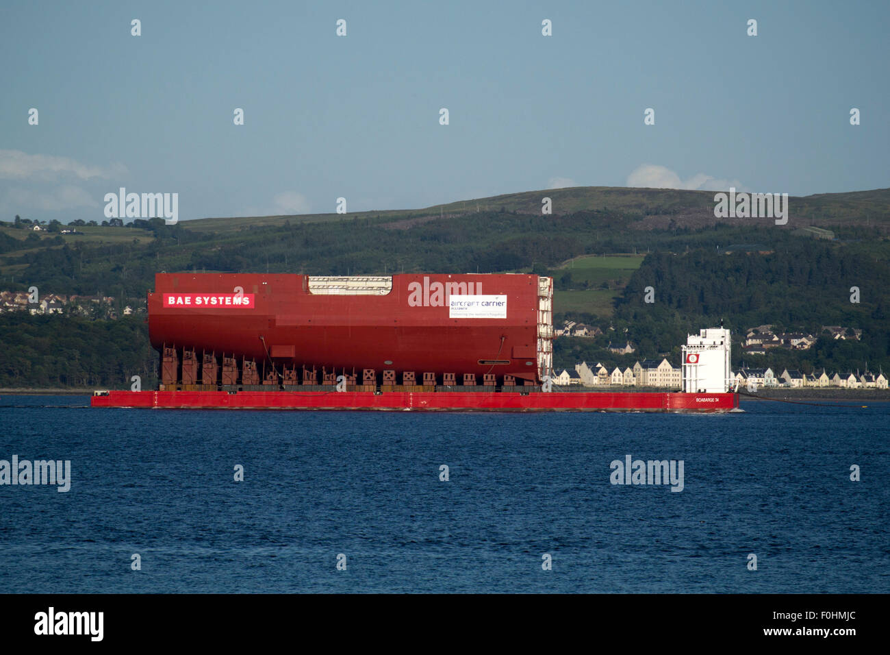 H.M.S. Il Principe di Galles Portaerei Sezione blocco inferiore 04 Foto Stock