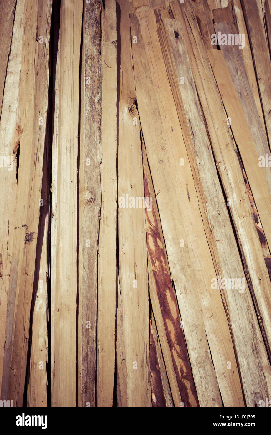 Sfondo di legno non trattato con un look vintage. Foto Stock
