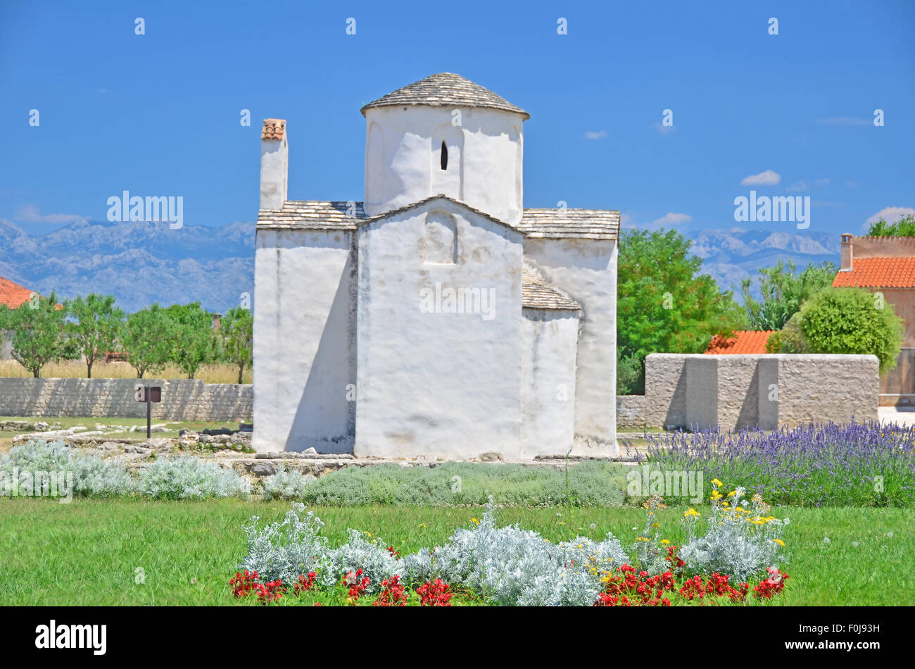 Antica chiesa bizantina in Nin, Croazia Foto Stock