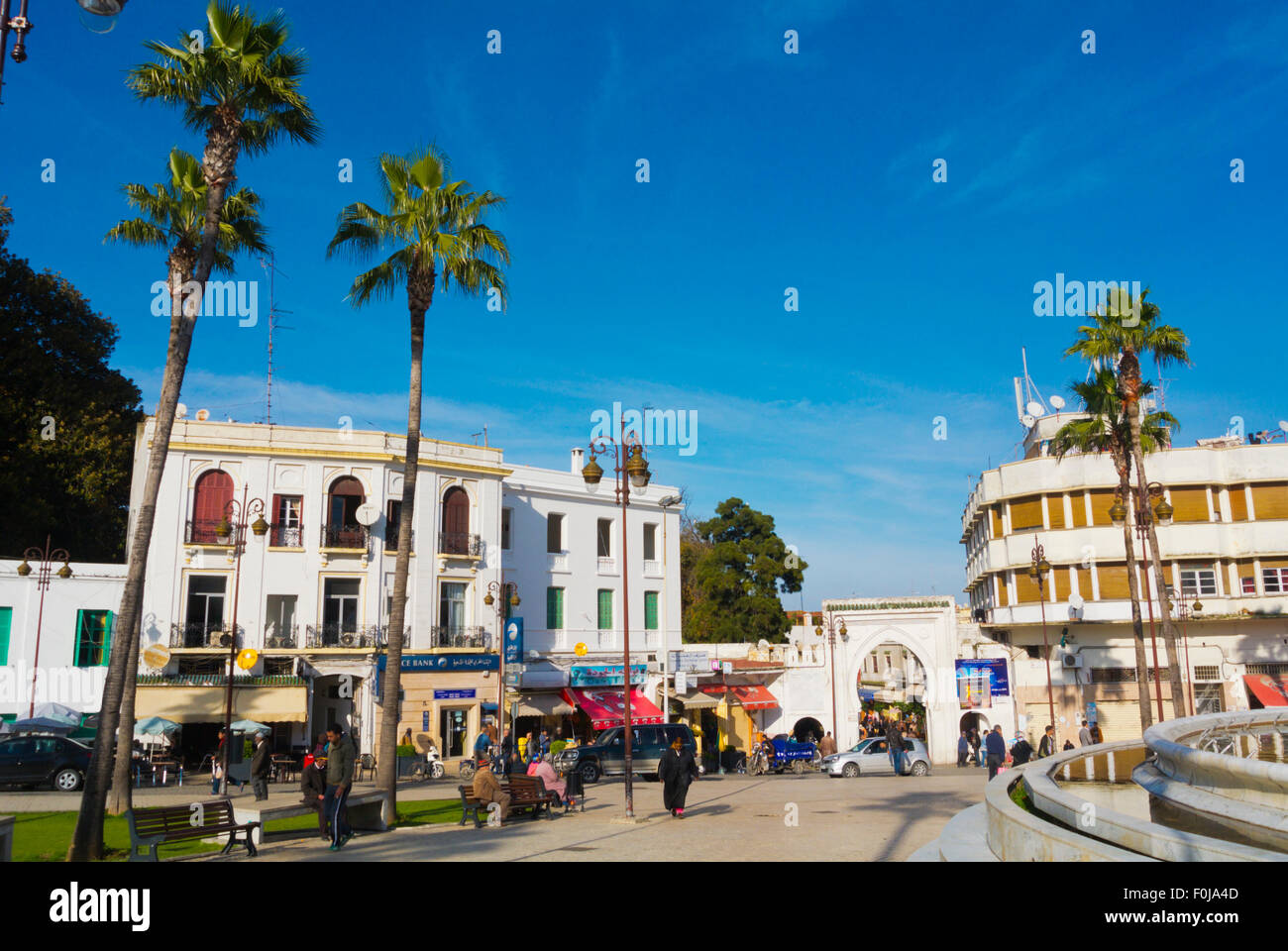 Gran Socco, Ville Nouvelle, new town, Tangeri, Marocco, Africa settentrionale Foto Stock