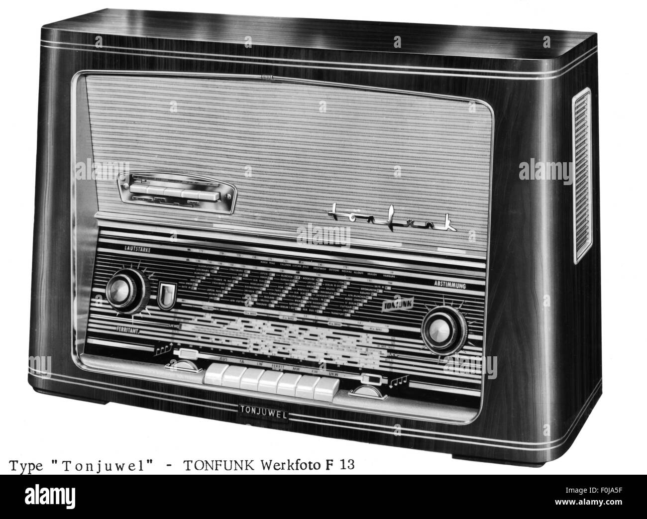 Broadcast, radio, tipo 'Tonjuwel' di Tonfunk, anni '50, Additional-Rights-Clearences-Not available Foto Stock