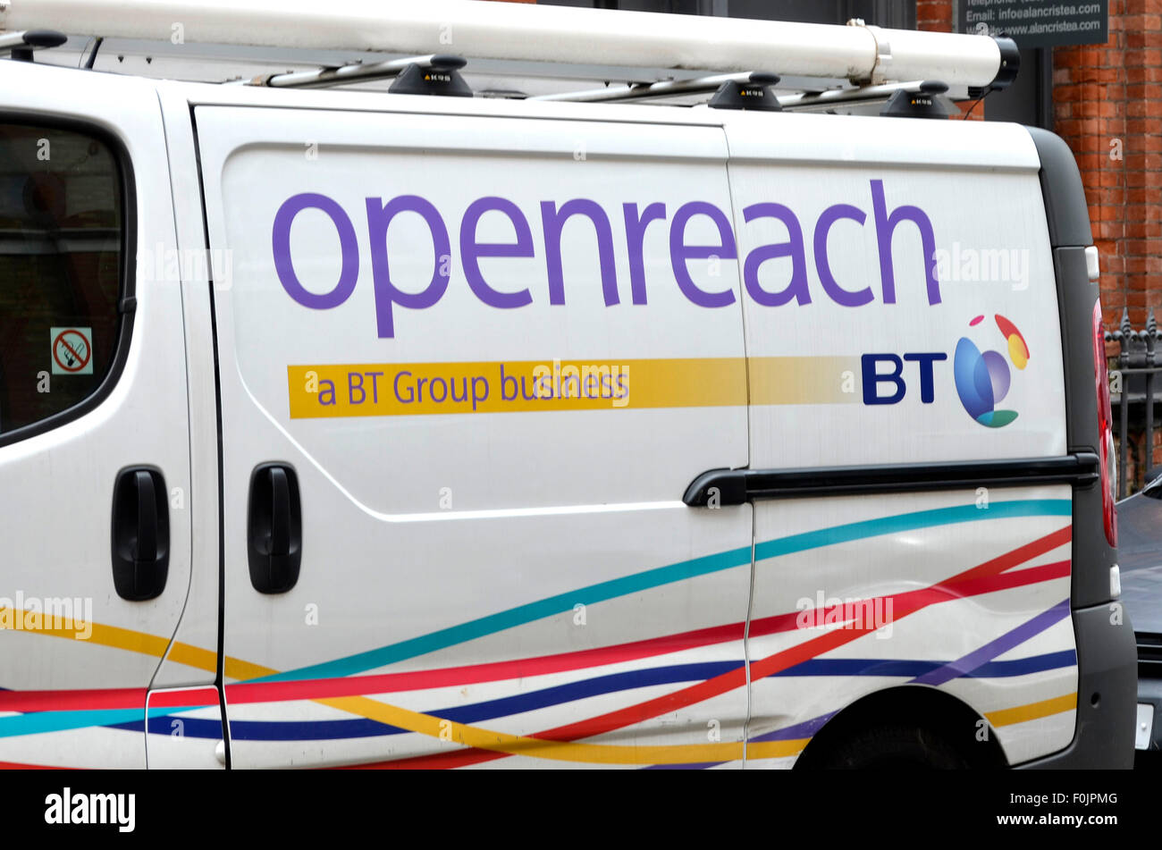 Bt Van Openreach Foto Stock