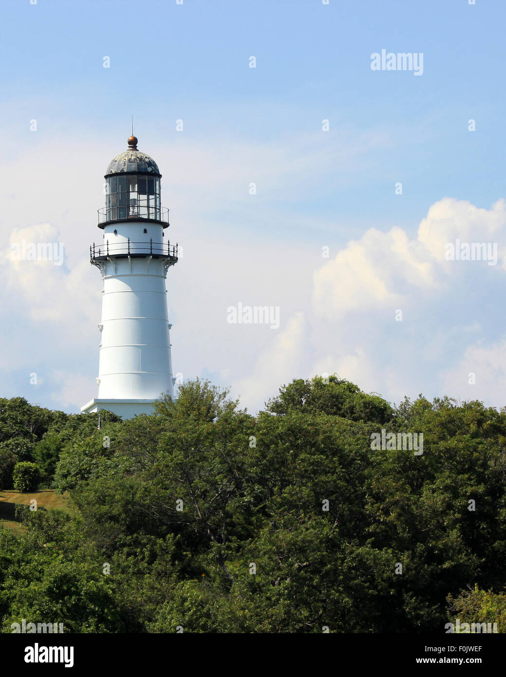 Le due luci Faro di Cape Elizabeth, Maine, Stati Uniti d'America Foto Stock