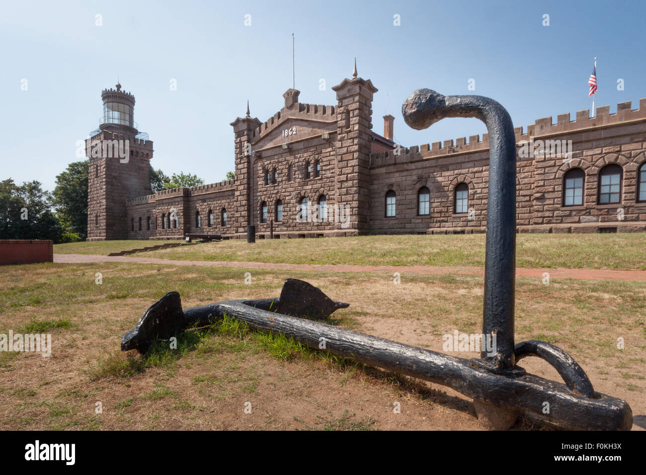 Navesink luci gemelle, altopiani, Monmouth County NJ Foto Stock